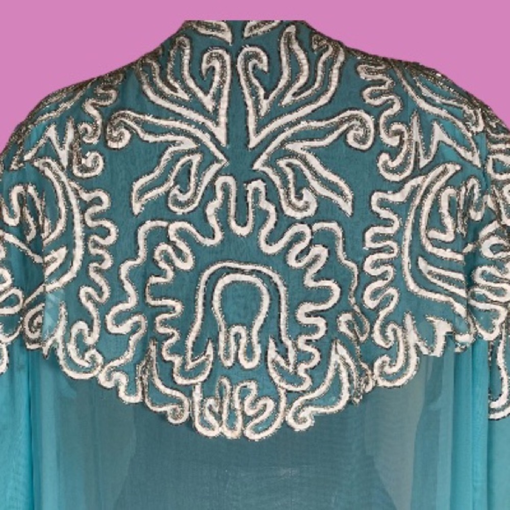 Vintage Sequins silhouette Blazer